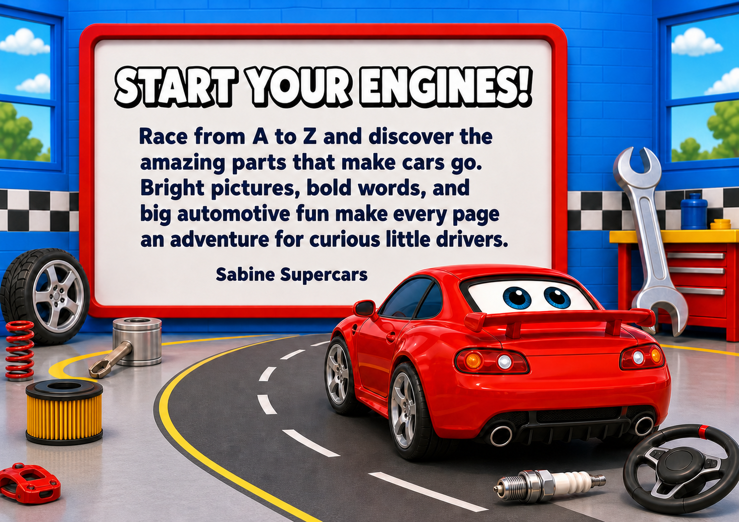 Back cover of Car Parts ABC